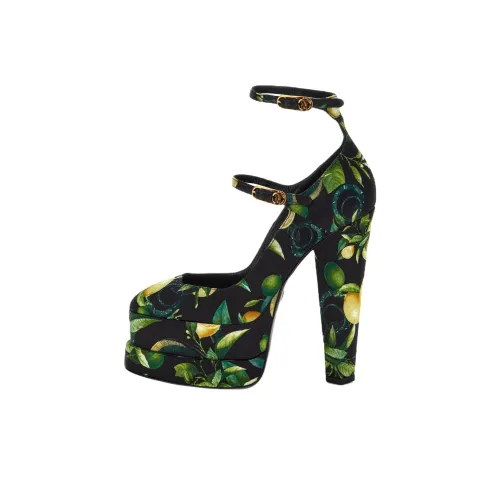 Roberto Cavalli Конусный каблук Высокие каблуки Женские Черный Зеленый