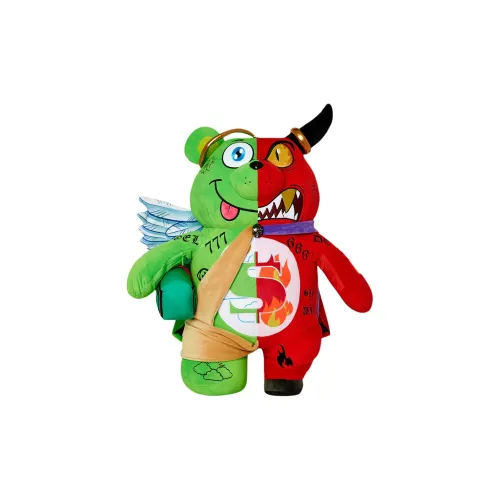 SPRAYGROUND Полиэстер Рюкзак Стандартный Унисекс Красный Зеленый Многоцветный