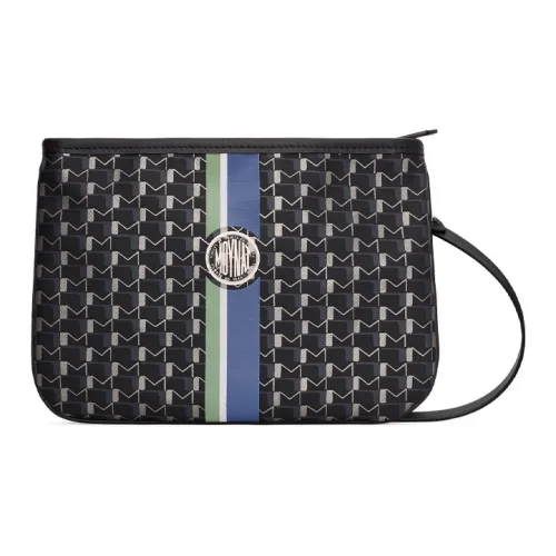 Moynat Холст 1920 Холст Клатч Маленький Мужской Черный