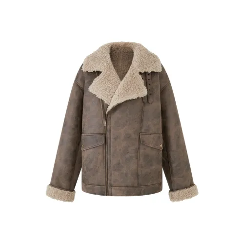 Ouyang Чай Коричневый Женский Мех