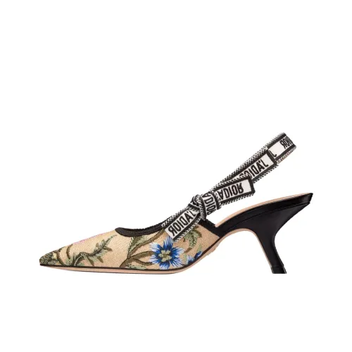 DIOR J'Adior Низкий каблук Высокий каблук 6,5 см Женский Бежевый