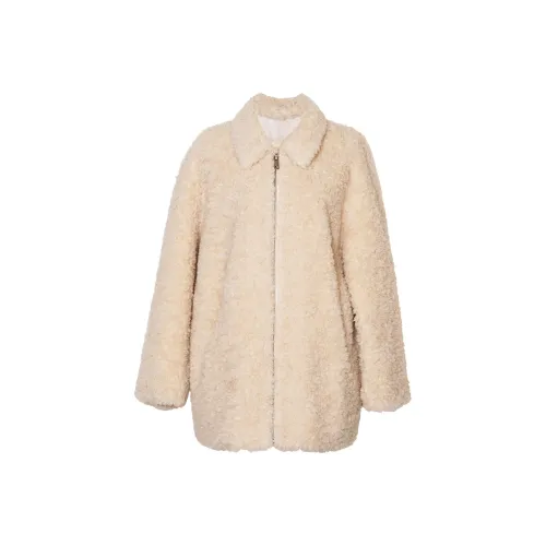 ROEYSHOUSE Светло-желтый Женские меховые изделия