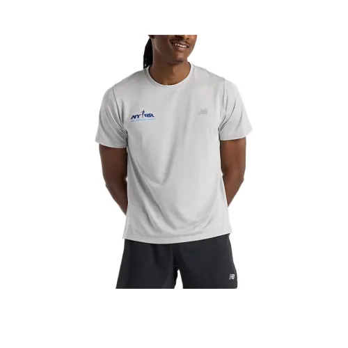 New Balance Nyrr Run For Life T-Shirt Мужской Серый