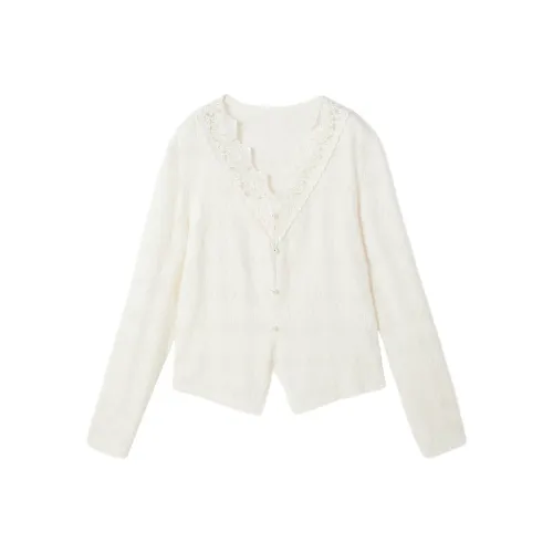 XIANGYING Цапельно-белый Женские Рубашки