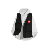 Черный жилет + тонкий бело-серый вереск WY-FF с красным логотипом