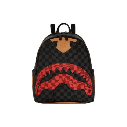 SPRAYGROUND Рюкзак из искусственной кожи унисекс черный красный