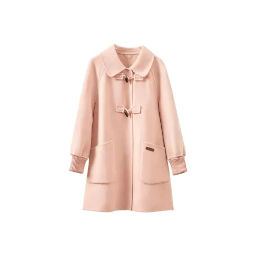 FENHONGMALI Клюква Розовый Женское Пальто