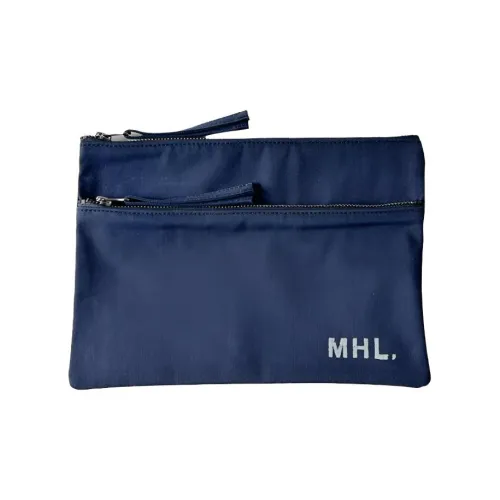 MHL. Cotton Clutch Large Unisex Marine Blue
