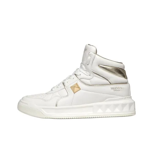 Valentino One Stud MID Топ Скейтборд Кроссовки Женские Белые