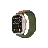 Армейский зеленый - нейлоновый крючок и петля, кожаная этикетка