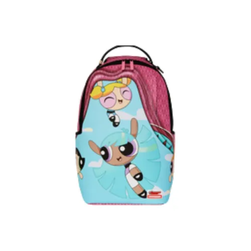 SPRAYGROUND Рюкзак из искусственной кожи женский розовый и синий