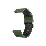 [Военный зеленый Черный] Текстура Piano Двухцветный Силиконовый ремешок