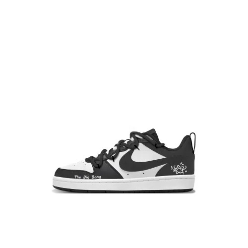 Nike Court Borough Stellar Echo Slip Resistant Abrasion Resistant Low Топ Скейтборд Кроссовки Черный Детский