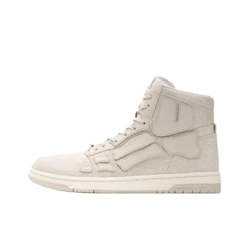 AMIRI Высокие Кроссовки для скейтбординга Женские Бежевые