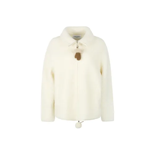 Valeria Obbaco Вельвет Feel Пальто Унисекс Белый