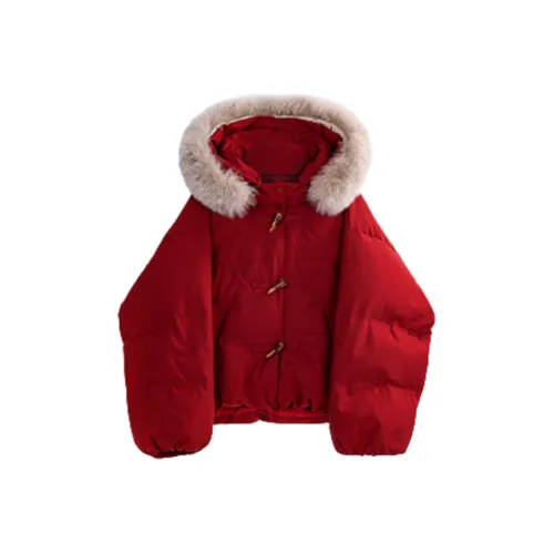 DOSOHEB Красный Женский Пуховик