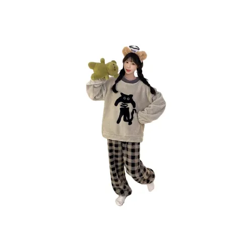 Dippanis Топ и Штаны Женские Пижамные Комплекты