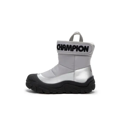 Champion Kids Высокий Топ Детские Зимние Сапоги Металлический Серебристый
