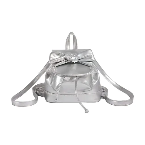 BOTH PLAY ПУ (полиуретан) Рюкзак Стандартный Женский Серебряный