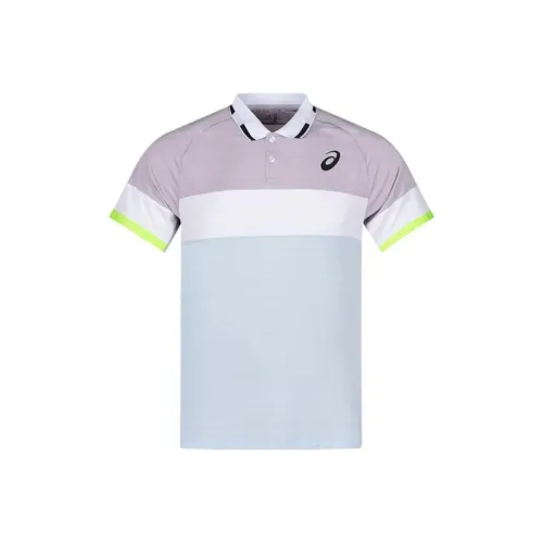 Asics Поло Мужское Светло-Фиолетовое