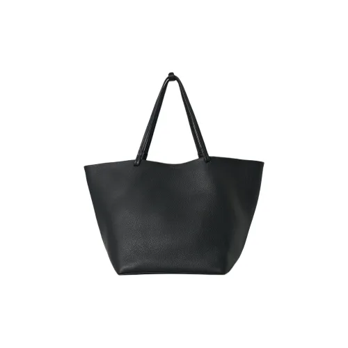 THE ROW Park Tote Телячья кожа Сумка через плечо Экстра-большая Мужская Черная