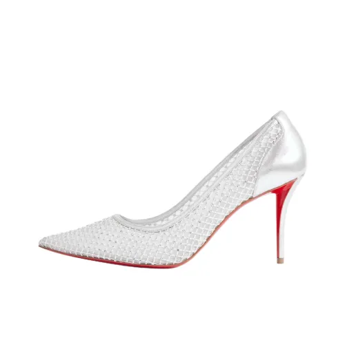 CL Apostropha Узкий каблук Высокие каблуки 8 см Женские Серебряные