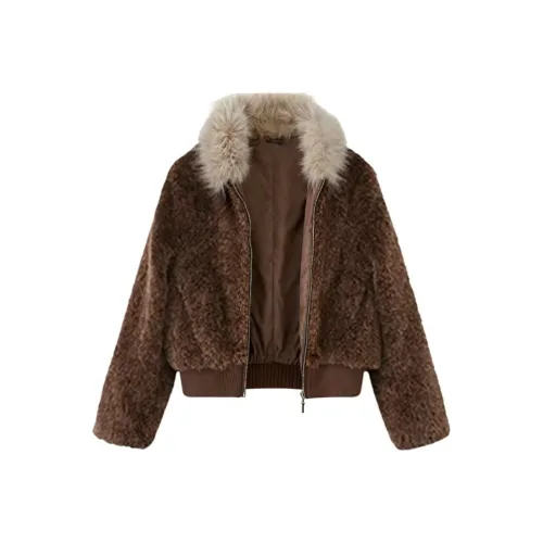 AINUOERMY Вельвет Feel Пальто Женское