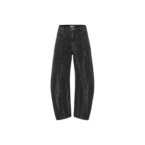 EGO FETCH Черный Унисекс Джинсы