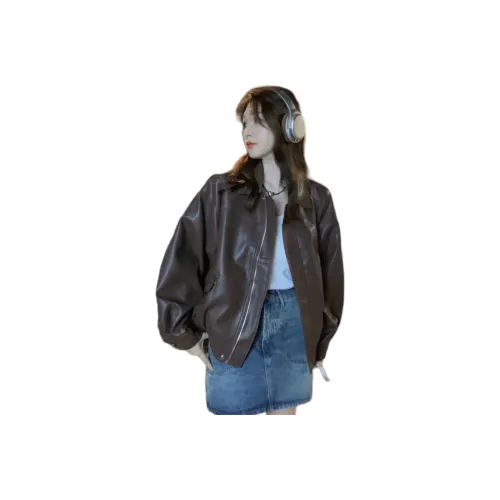 Imcrasy Унисекс Кожаные Куртки