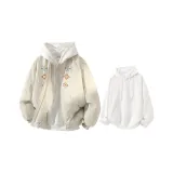 Хаки + Белый Свитшот