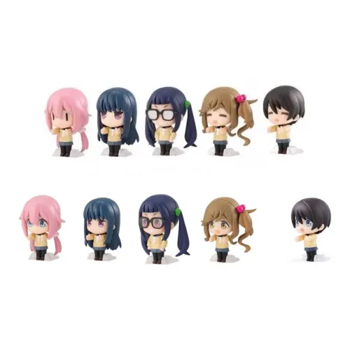 BANDAI Wavering Кемпинг Shima LING PUZI Lucky Draw Одиночная капсульная игрушка Цельная коробка 10 шт