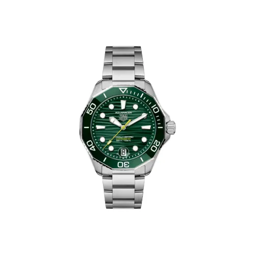 TAG HEUER Автоматический Механический Movement Унисекс Коллекция Aquaracer Часы 42 мм Зеленые