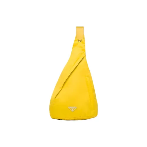 PRADA Сумка через плечо из кожи женская желтая