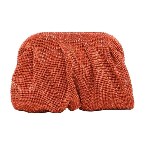 BENEDETTA BRUZZICHES Стразы Клатч Женские Янтарно-оранжевый