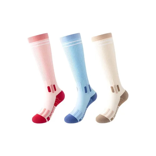 LUOLIAN Колено Высокие Носки Женские 3 Пачки