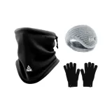 Серый наушники‑меховые, капюшоны, шарф, перчатка