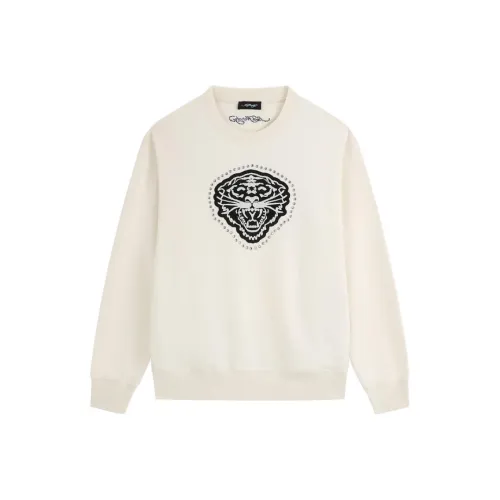 Ed Hardy Айвори Мужские Свитшоты