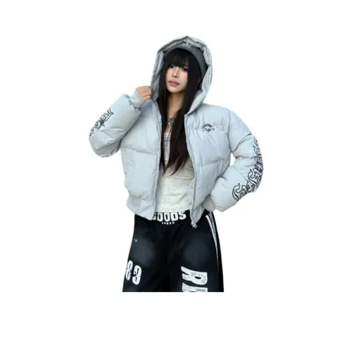 ZVJH Серый Женский пуховик