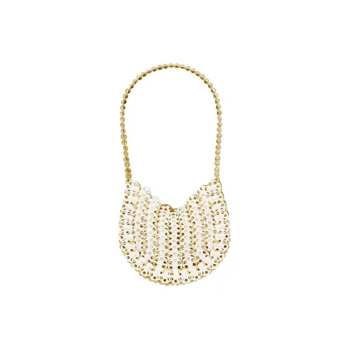 Paco Rabanne Металлическая Сумка Женская Золотая и Серебряная