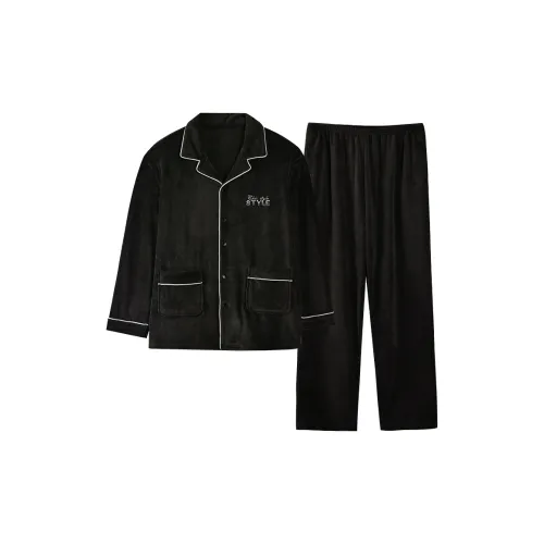 MADALLO Черный Коричневый Мужской Пижамный Комплект