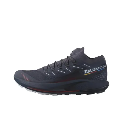SALOMON Pulsar Trail Амортизаторы Slip-resistant устойчивые к истиранию Низкий топ Беговые кроссовки Мужские Черные