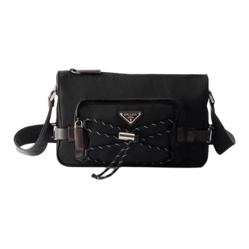 PRADA RE Нейлоновая Сумка через плечо Унисекс Черная