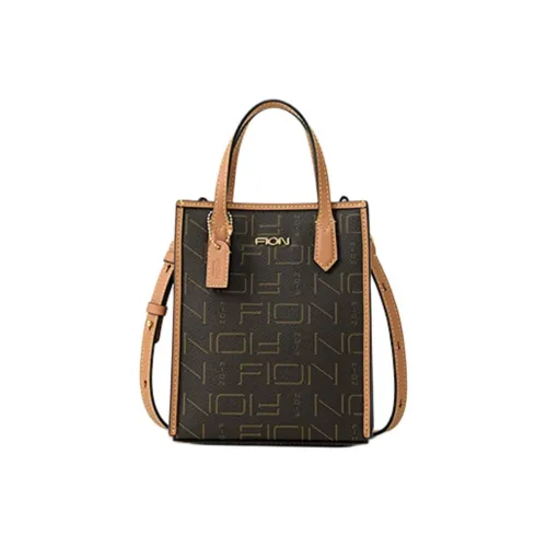 FION Искусственная кожа с коровьей кожей сумка обычный женский кофейный и верблюжий