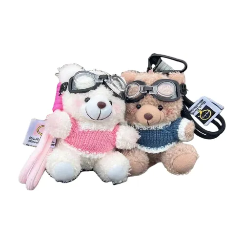 MENGXIAOZAI Pilot Bear Creative Bear Plush Pendant 12 см Длина Тела