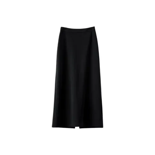 Late White Повседневный Длинный Юбка Женские