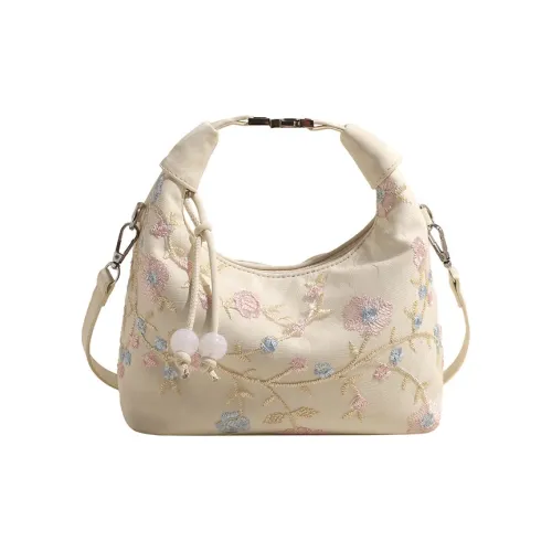 DIFFERENT FACES ПУ (полиуретан) Сумка через плечо Стандартная Женская Экрю