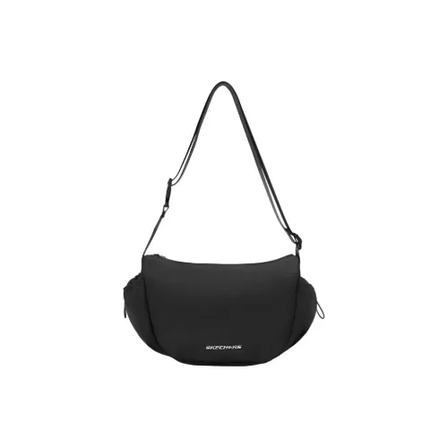 Skechers Логотип Crossbody Сумка Сумка через плечо Стандартная Унисекс Черная