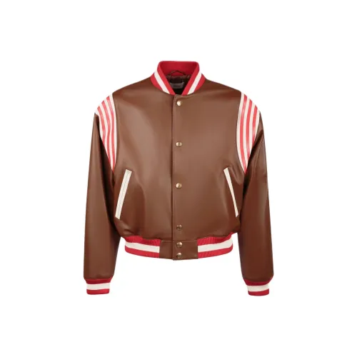 BALLY Коричневый Мужская Кожаная Куртка