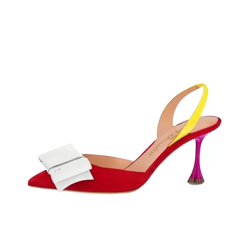 LOUIS VUITTON Blossom Низкий каблук Высокий каблук 7,5 см Женский Красный