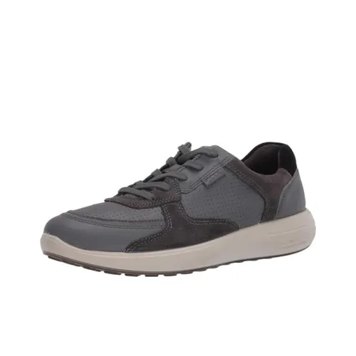 Ecco Soft 7 Runner Low Топ Повседневная обувь Мужская Серый Черный